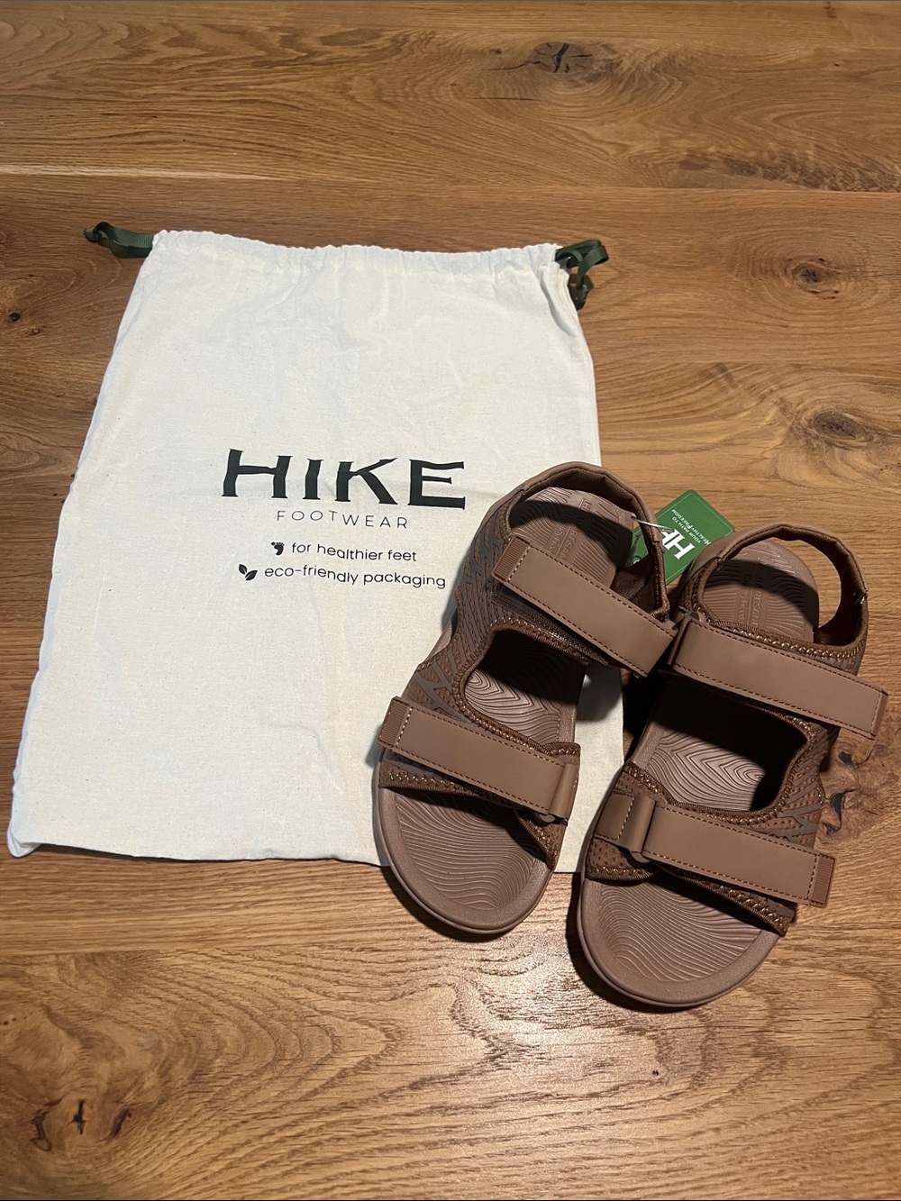 Hike Footwear HF Baresandals Chestnut Brown Barefoot Sandals 8/8.5 NWT